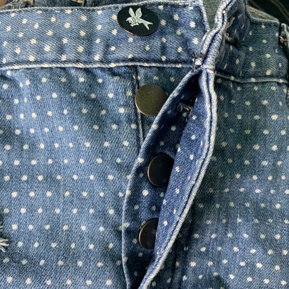 One Teaspoon polka dot destroyed bandit shorts - Picture 8 of 8